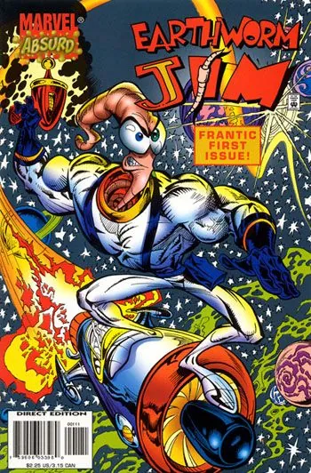 Червяк Джим / Earthworm Jim (1995) cериал мультфильм скачать через торрет бесплатно в хорошем качестве