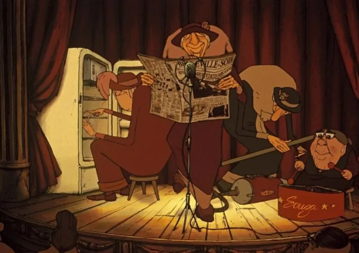 Трио из Бельвилля (2003) скачать торрент файл Трио из Бельвилля (2003) мультфильм скачать торрент файл