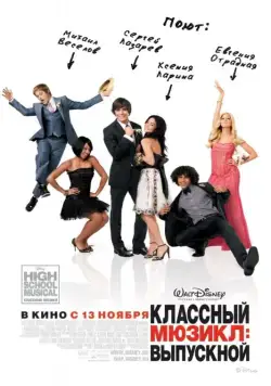 Классный мюзикл: Выпускной / High School Musical 3 (2008) фильм скачать через торрет бесплатно в хорошем качестве