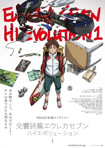 Эврика 7: Здравствуй, эволюция 1 / Koukyoushihen Eureka Seven: Hi-Evolution 1 (2017) мультфильм скачать через торрет бесплатно в хорошем качестве