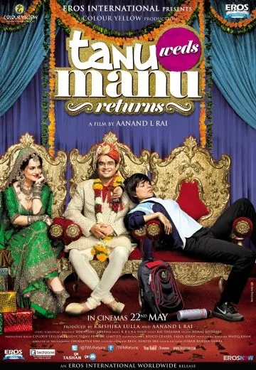 Свадьба Тану и Ману. Возвращение / Tanu Weds Manu Returns (2015) фильм скачать через торрет бесплатно в хорошем качестве