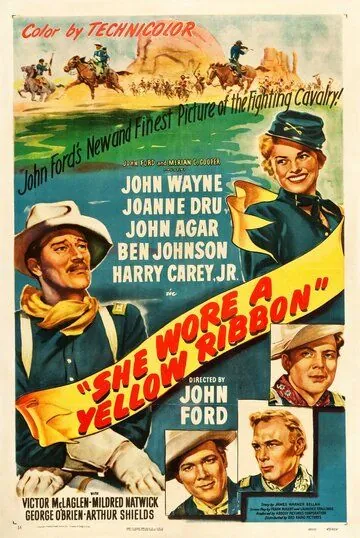 Она носила желтую ленту / She Wore a Yellow Ribbon (1949) фильм скачать через торрет бесплатно в хорошем качестве