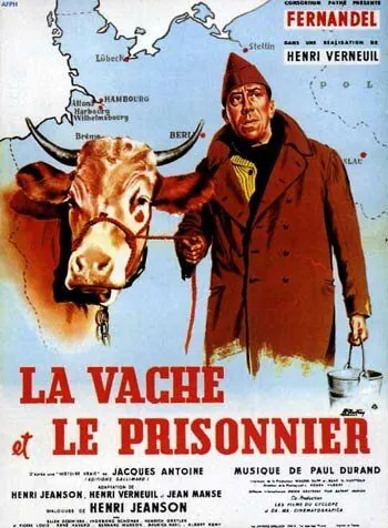 Корова и солдат / La vache et le prisonnier (1959) фильм скачать через торрет бесплатно в хорошем качестве