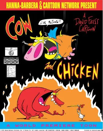 Коровка и Петушок / Cow and Chicken (1997) мультфильм скачать через торрет бесплатно в хорошем качестве