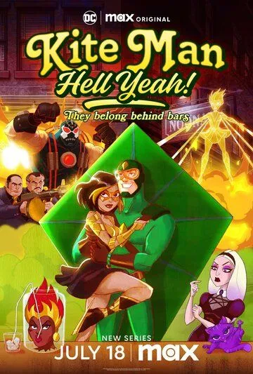 Кайтмен: Чёрт возьми, да! / Kite Man: Hell Yeah! (2024) cериал мультфильм скачать через торрет бесплатно в хорошем качестве