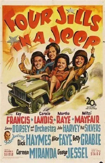 Четыре девушки в джипе / Four Jills in a Jeep 1944 смотреть онлайн фильм в хорошем качестве
