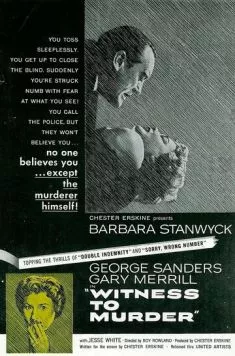 Свидетель убийства / Witness to Murder (1954) фильм скачать через торрет бесплатно в хорошем качестве