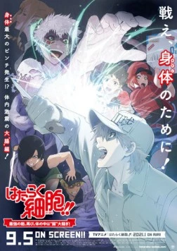 Клетки за работой! Возвращение сильнейшего врага / Hataraku Saibou!!: Saikyou no Teki, Futatabi. Karada no Naka wa «Chou» Oosawagi! (2020) мультфильм скачать через торрет бесплатно в хорошем качестве