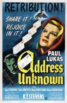 Адрес неизвестен / Address Unknown (1944) фильм скачать через торрет бесплатно в хорошем качестве